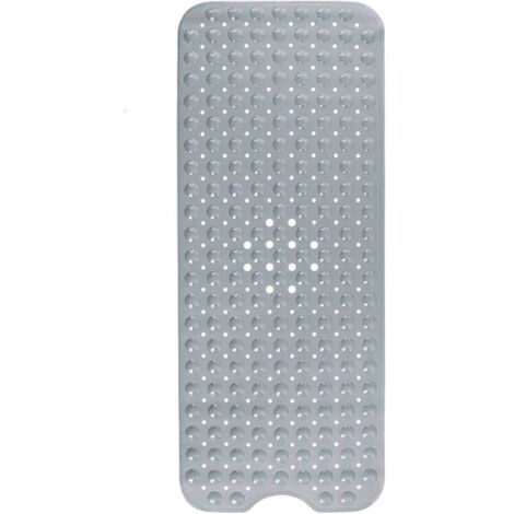 SHINING HOUSE Badematte, Badematte mit 200 Saugnäpfen, Badewanneneinlage, rutschfeste Duschmatte, 100 x 40 cm (grau)
