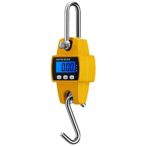 SHINING HOUSE Báscula de grúa digital Báscula colgante industrial de alta resistencia Báscula electrónica de alta precisión con pantalla LED para pesaje de almacenes/edificios/talleres Certificación C