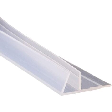 SHINING HOUSE Bath Door Seal Shower Screen Window Seal Curved Straight Shape or Rubber Glass Bottom Weather Strip 8mm 78" F Shape Gap 0 to 20mm（100cm）