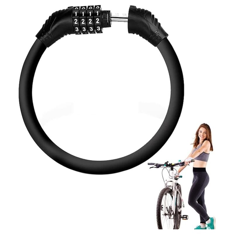 Shining House - Bike Chain Lock, Bicycle Chain Lock, Combination Bike Chain Lock, Bike Lock Anti-Theft Chains with Numbers Password for Bike,