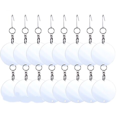 SHINING HOUSE Bird Repellent Discs - Anti Pigeon Bird Scarer [Anti-Bird Scarecrow] - to Keep Pigeons, Crows and More Away - Use with Ultrasonic/Spike/Net - Pack of 8