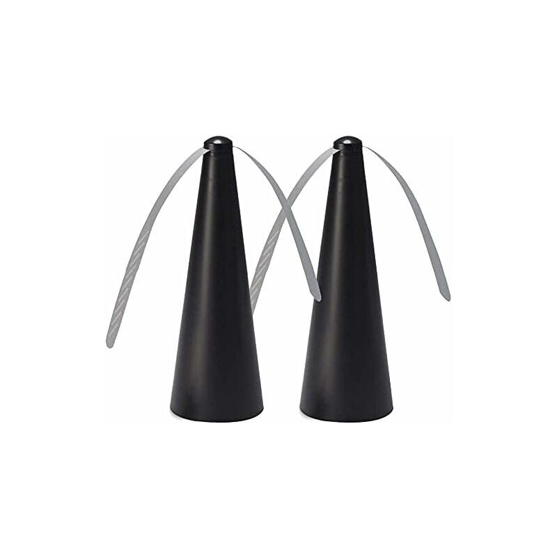 Shining House - Blade Repellent - 9 9 25cm Ventilateur anti-mouches indolore - Empêche les insectes volants - Repas en plein air Jardin Camping 2pcs