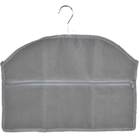SHINING HOUSE Bolsa de almacenamiento oculta segura para perchas, organizador colgante de bolsillo para armario, compartimentos para almacenamiento