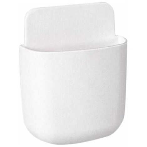 SHINING HOUSE Caja de almacenamiento para aire acondicionado, soporte para control remoto de TV, organizador de pared (blanco)