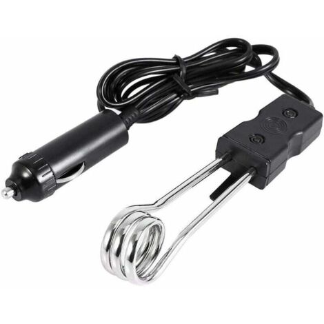 SHINING HOUSE Calentador de agua eléctrico portátil de inmersión instantánea con ahorro de energía, herramienta para calentar agua hervida para viajes, campamentos y picnics de 12 V
