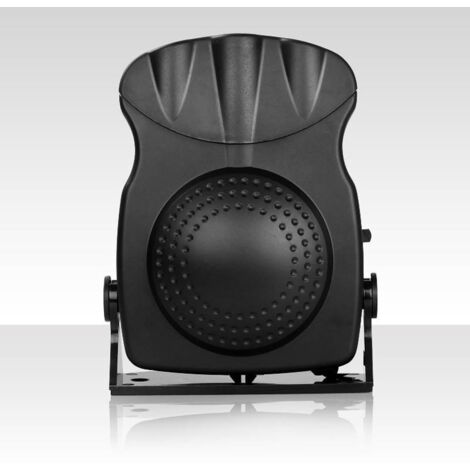 SHINING HOUSE Calentador de coche, ventilador de calefacción de 3000 W con tres orificios, accesorios para automóvil (negro, 17,5 x 11,5 x 4 cm)