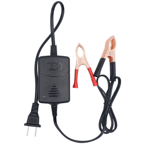 SHINING HOUSE Cargador de coche con mantenedor, cargador de coche automático inteligente de plomo-ácido de 2 V y 1 A, con protección contra cortocircuitos, para coches con batería de plomo-ácido