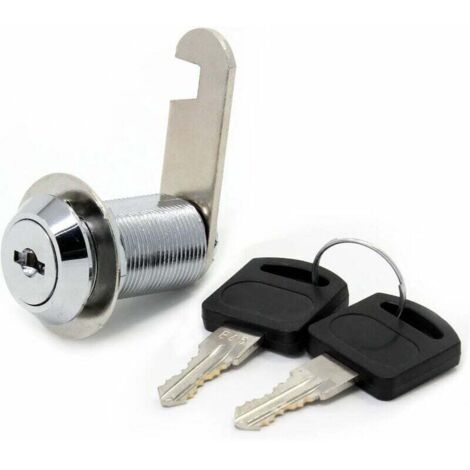SHINING HOUSE Cerradura de seguridad para buzón de acero inoxidable de 16 mm con llaves a juego, cerradura para cajón de 30 mm