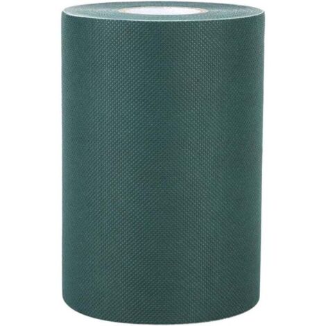 SHINING HOUSE Cinta de césped, cinta adhesiva de césped no tejida, cinta de césped sintético, tapete de césped, cinta antideslizante de 150 mm y 10 m (color: verde)