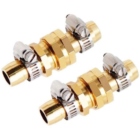 SHINING HOUSE Conector de manguera de jardín Conector de reparación de manguera hembra y macho para accesorios de manguera de 3/4" o 5/8", juego de 2