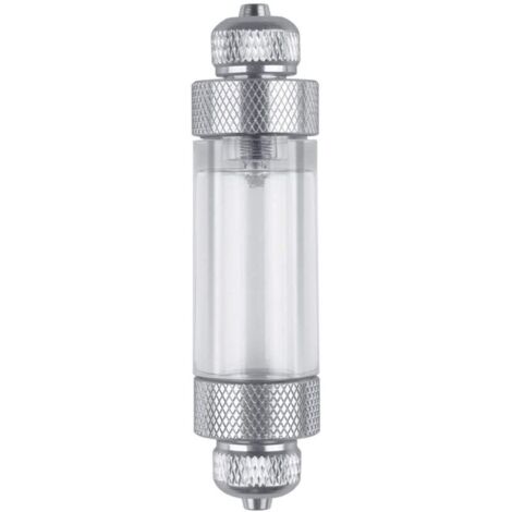 SHINING HOUSE Contador de burbujas de CO2, accesorios para bomba de aire de acuario, regulador de CO2, contador de burbujas antirretorno para medición de CO2 de acuario (plata)