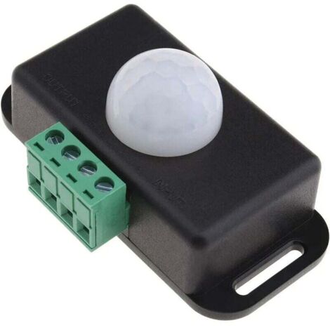SHINING HOUSE Controlador de detector de interruptor de sensor de movimiento infrarrojo PIR Inducción del cuerpo humano Tiras de LED Iluminación 12 V 24 V