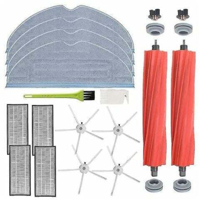 Convient aux accessoires de robot de balayage Roborock T7S S7 T7Splus, élément filtrant, brosse latérale de chiffon, brosse à rouleau, ensemble de