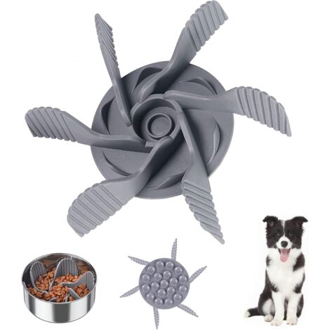 SHINING HOUSE Cuenco de alimentación lenta, inserto antiglotón para perros, insertador de cuencos de comida lenta para perros que promueve una alimentación saludable y una digestión lenta, se fija con