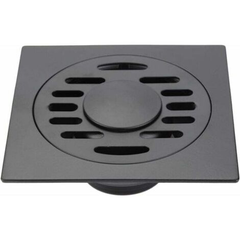 SHINING HOUSE Desagüe de ducha antiolor Desagüe de piso de acero inoxidable para desagüe de desechos de baño Desagüe de piso para cabina de inodoro de lavadora (desagüe de piso de lavadora) gris pisto