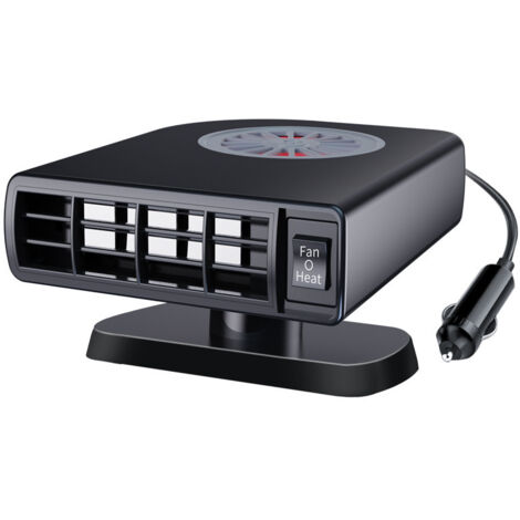 SHINING HOUSE Desempañador portátil para automóvil, ventilador antivaho de 12 V y 120 W con función de calentamiento y enfriamiento rápidos 2 en 1 para parabrisas de automóvil, descongelador rápido co