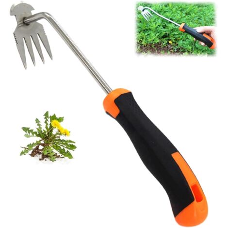 SHINING HOUSE Desmalezadora manual, herramienta para desmalezar, herramientas para desmalezar a mano, herramientas de jardinería con mango, herramientas para desmalezar, extractor de malezas de jardín