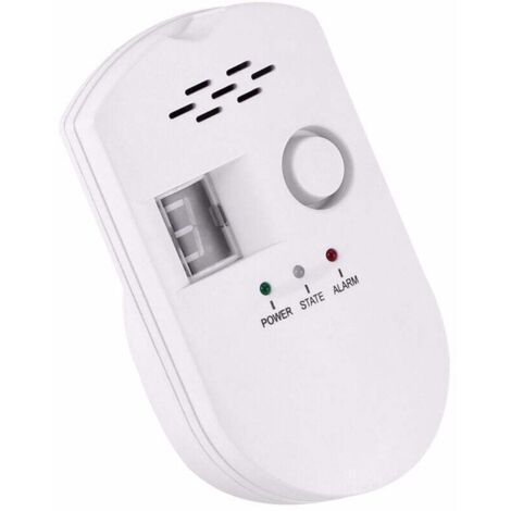 SHINING HOUSE Detector de gas natural digital, alarma de gas para el hogar, detector de fugas de gas, detección de fugas de GLP, GNL y carbón natural de alta sensibilidad, monitor de alarma para el ho
