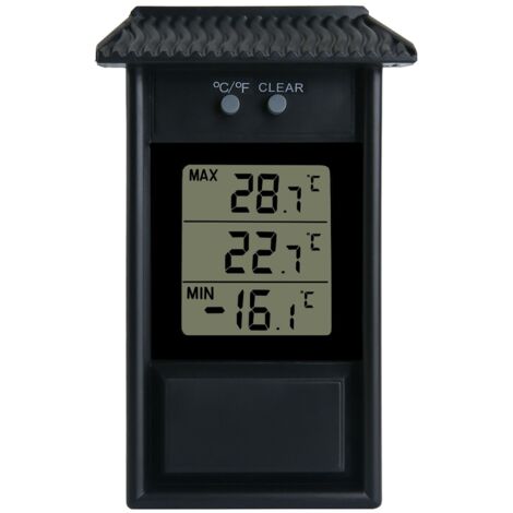 SHINING HOUSE Digital Minimum and Maximum - Monitor maximum and minimum temperatures with this convenient, easy-to-wall indoor and outdoor greenhouse thermometer