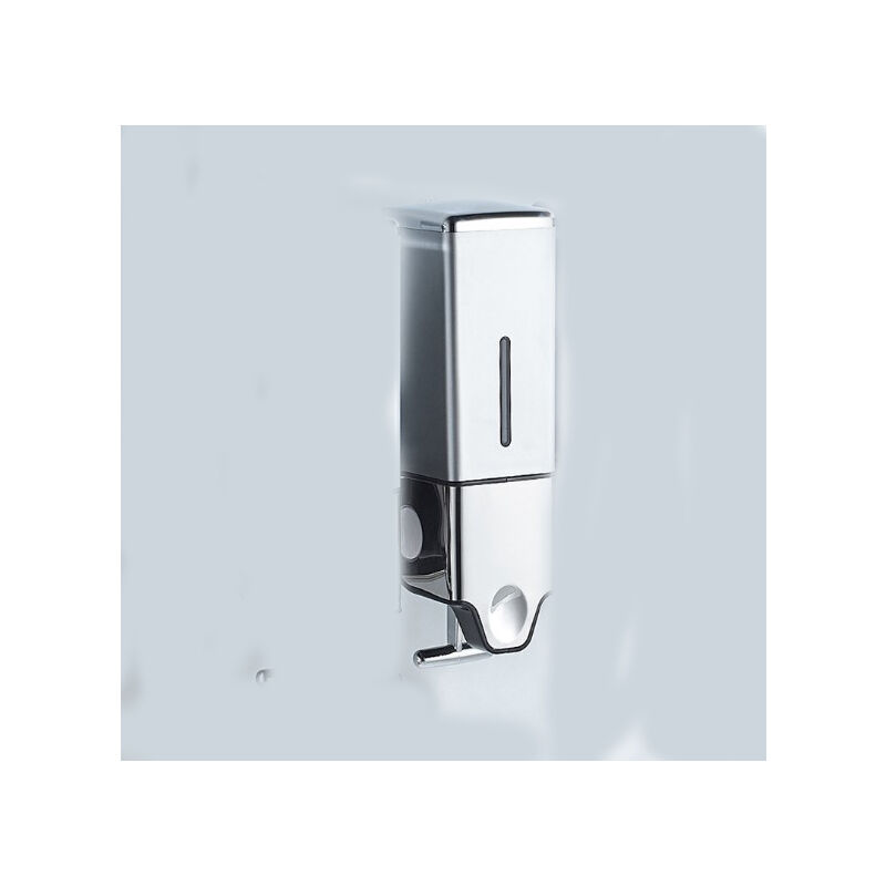 Distributeur de savon mural manuel pour la maison, la salle de bain, la cuisine, les h么tels, les restaurants (500 ml, Gris) - Shining House