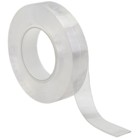 SHINING HOUSE Doppelseitiges Klebeband – 300 x 30 x 2 mm, abnehmbares Wandmontageband, waschbar, stark klebend, 2 Stück