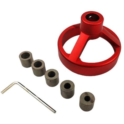 SHINING HOUSE Drill Chuck Red Vertical Drill Guide Jig Accessories Pocket Hole Jig Positioner 6/7/8/9/10mm Right Angle Guide Dowel Jig for Carpentry Puncher