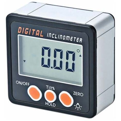 SHINING HOUSE Elektronischer Winkelmesser, Gehäuse aus Aluminiumlegierung, digitaler Bevel-Box-Winkelmesser, Magnetbasis, digitaler Neigungsmesser