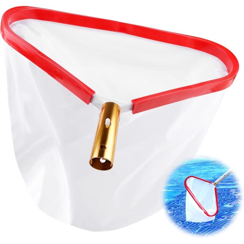 Shining House - puisette professionnelle pour piscine, avec cadre en aluminium, épuisette de bassin, épuisette, accessoires de piscine, filet profond