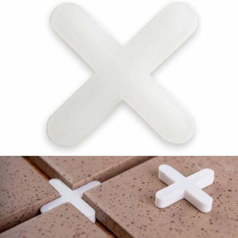 SHINING HOUSE Espaciadores para baldosas, 3 mm de espesor, 1000x, juntas cruzadas para un espaciado uniforme al colocar baldosas, los espaciadores de juntas cruzadas se pueden rellenar con lechada, 10