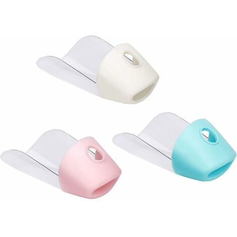 SHINING HOUSE Faucet Extender for Kids Faucet Extension Tap Extender Kitchen Bathroom 3 Pieces (White-Pink-Green, 13.6X7.7cm)