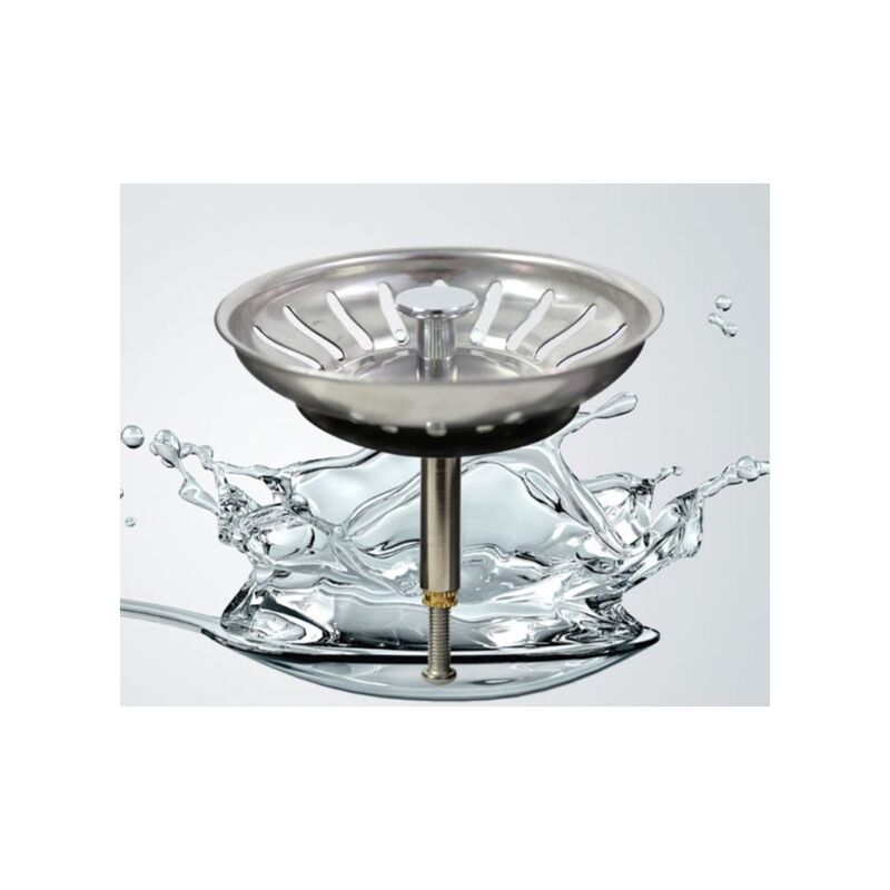 Filtre Évier Cuisine ø 79 mm, Bouchon Evier Cuisine inox, 2 Filtre à Évier de Cuisine, pour Douche, Baignoire et Cuisine - Shining House