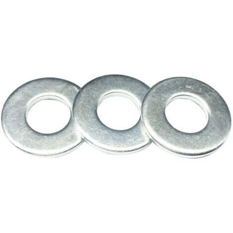 SHINING HOUSE flach M6 mm, flache Dichtung aus verzinktem Eisen, runde Metalldichtung, Unterlegscheiben-Außendurchmesser 13 mm, Unterlegscheibenstärke 1,5 mm, 500 Stück