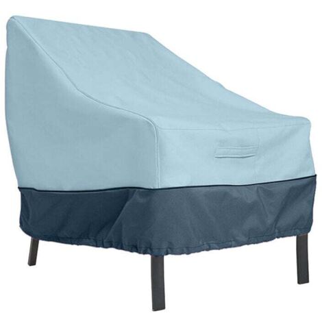 SHINING HOUSE Funda para banco, funda impermeable de tela Oxford para banco de jardín, funda para banco de exterior, funda protectora contra rayos UV y viento para sofá, azul 210D: 89 × 97 × 79 cm