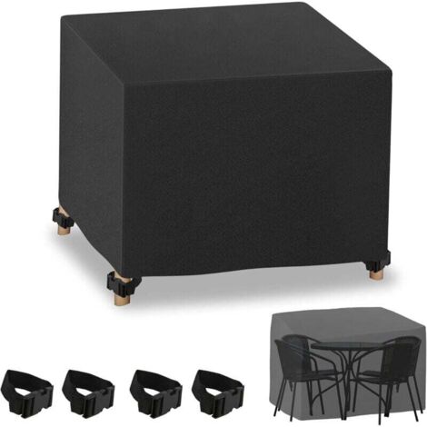 SHINING HOUSE Funda para muebles de jardín, funda protectora para mesa de jardín, funda para juego de muebles, funda protectora impermeable, transpirable Oxford rectangular 420D 18812071cm