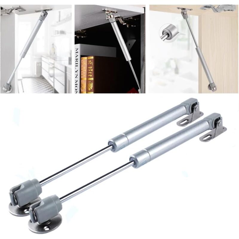 Gas Strut,Gas Shock,Gas Shocks,Soft Close Hinges,Toy Box Hinges,Lift Supports,Lid Supports [2 Pack] (120N/26lb/12KG) - Shining House