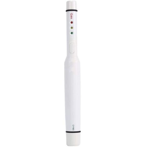 SHINING HOUSE Gasleckanzeige, Handanzeige Erdgasleck Methan Propan Butan Alarmdetektor Detektor Tester Weiß, 220 x 30 x 30 mm