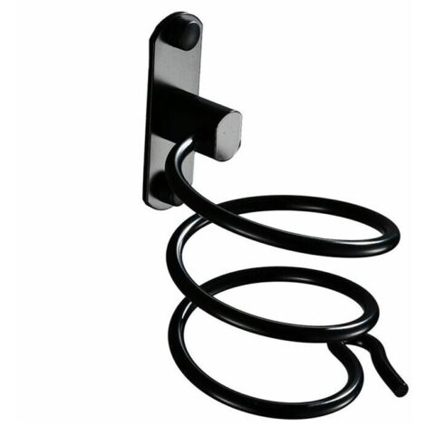 SHINING HOUSE Haartrocknerhalter, mit stanzfreiem Kleber und Schraube, wandmontierter Haartrocknerhalter, Haartrocknerhalter mit Steckdosenhalter, für Hotel, Friseursalon, 15,7 cm  10,8 cm  9,8 cm, Sc