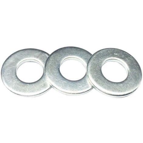 SHINING HOUSE Junta plana de hierro galvanizado, junta redonda de metal, placa M6 mm, arandela de 13 mm de diámetro exterior, espesor de arandela de 1,5 mm, 500 piezas