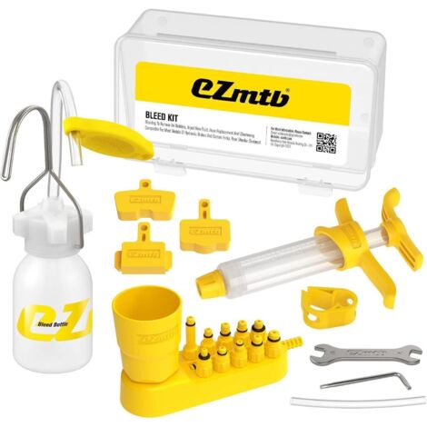 SHINING HOUSE Kit de purga de frenos, freno hidráulico para MTB, purgador de líquido de frenos, jeringa de aceite, herramientas profesionales para bicicletas de la serie Shimano, Magura, Tektro y SRAM