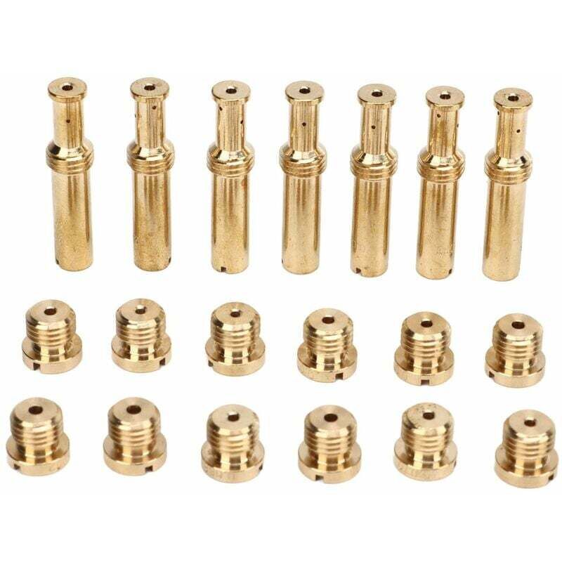 SHINING HOUSE Kit gicleur principal intermédiaire pour carburateurs S&S B E G, 35-0995 bronze remplacement gicleur carburateur
