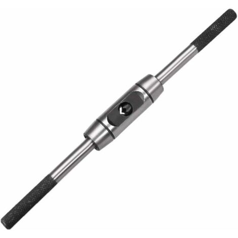 SHINING HOUSE Llave de macho de roscar Soporte de macho de roscar ajustable Mango de llave de macho de roscar para cortador de macho de roscar métrico M6-M14 Cuerpo de herramienta de llave de macho de