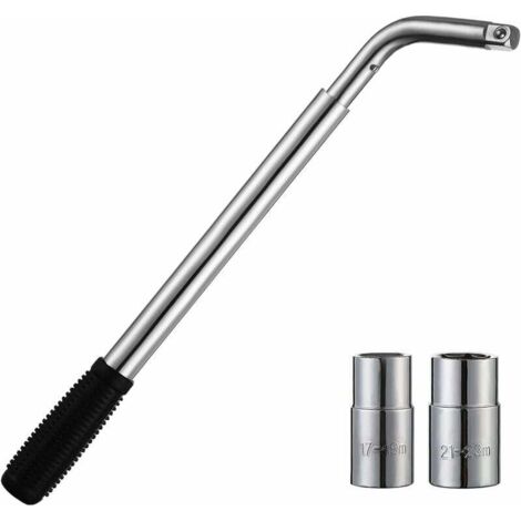SHINING HOUSE Llave de tuercas telescópica, llave de tuercas de rueda extensible, llave de extensión de neumáticos universal, herramienta de reparación de neumáticos, juego de refuerzo de ruedas para 