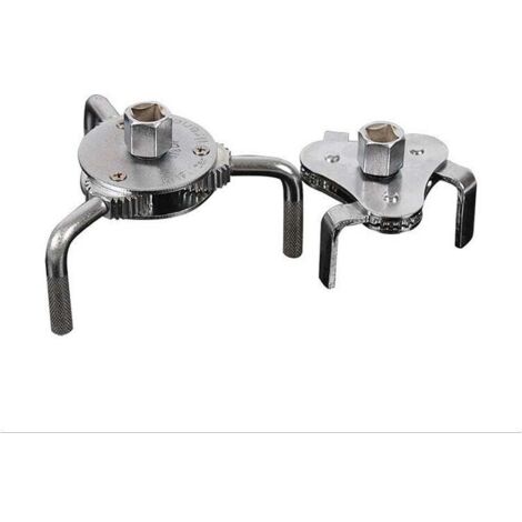 SHINING HOUSE Llave para filtro de aceite Llave para filtro de tres garras Llave para filtro colector de aceite Accionamiento 13 mm 2 piezas
