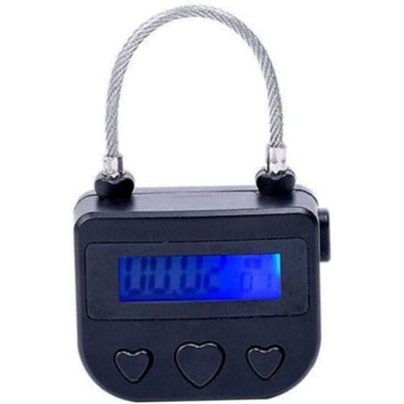 Shining House - Lock Smart Time Serrure, Verrouillage de l'heure d'écran lcd, Minuterie électronique de voyage multifonction, Cadenas temporaire