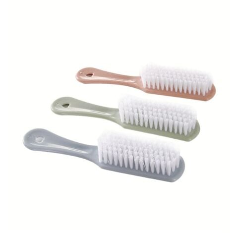 SHINING HOUSE Long Handle Soft Washing Brush Cleaning Shoe Brushes Kitchen Washing Supplies Toilet Pot Laundry Dishes,3pcs,Pink+Green+Blue