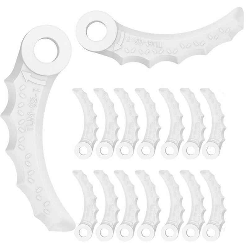 Lot de 18 lames de rechange en plastique pour tondeuse à gazon Makita 198426-9 - Shining House