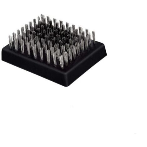 SHINING HOUSE Lot de 2 têtes de rechange pour accessoires de gril, sans poils, têtes remplaçables pour brosse et grattoir, recharge de nettoyant pour barbecue, choix de gril, 8,3 x 6,2 cm