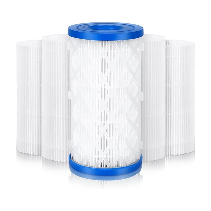 Lot de 5 cartouches filtrantes pour piscine - Filtre spa - Pour pompe de filtration Intex Bestway - Accessoires de type a et c - Shining House