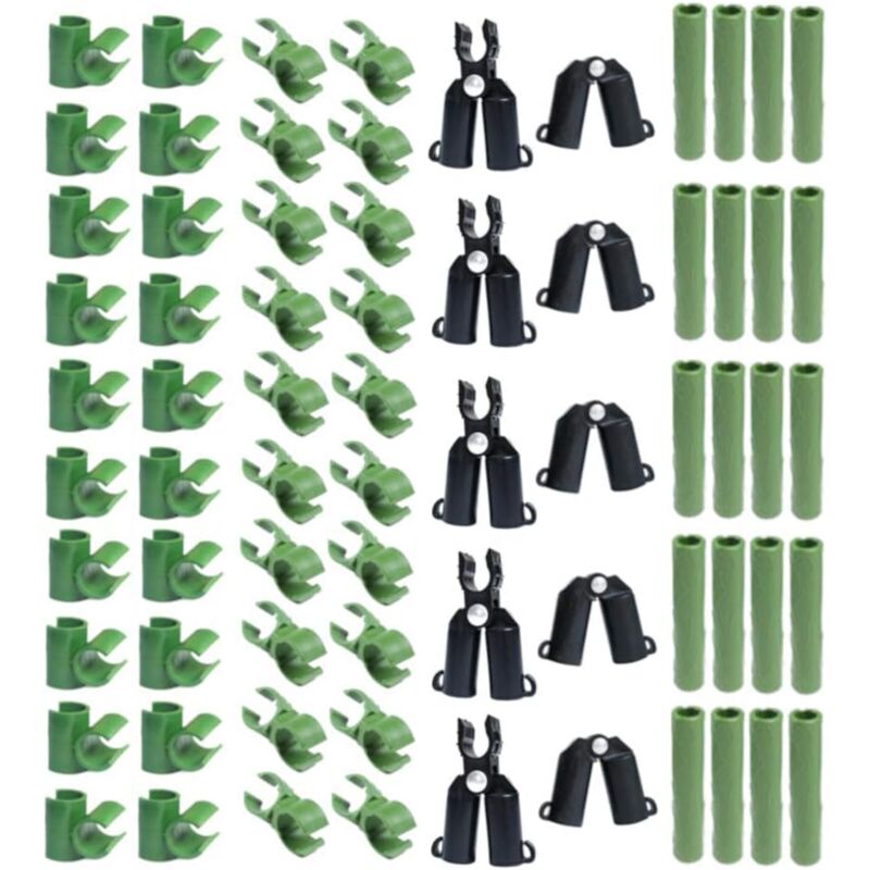 Shining House - Lot de 70 connecteurs réglables en Plastique pour Treillis de Plantes - 11 mm