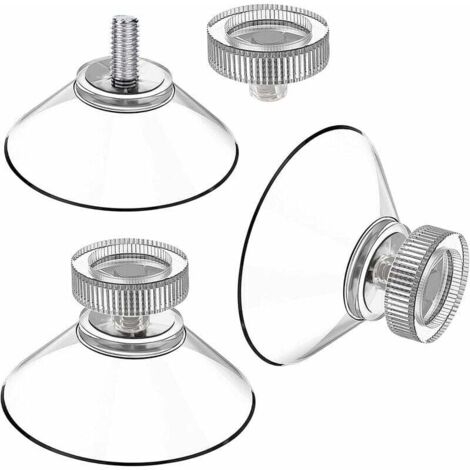 SHINING HOUSE Lote de 20 ventosas Ø 40 mm M4 - Con tuerca moleteada